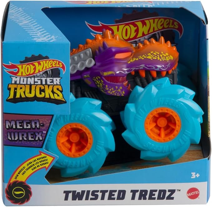 Hot Wheels Monster Truck 1:43 Scale New Rev Tredz Mega WRex