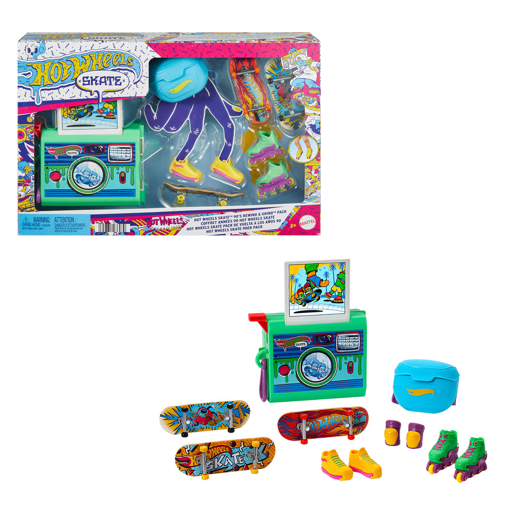 Hot Wheels Skate 90's Rewind & Grind Multipack