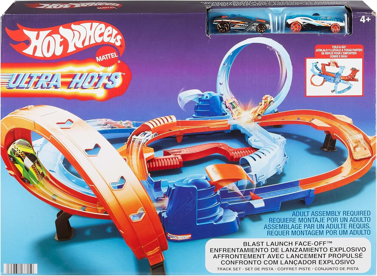Hot Wheels Ultra Hots Blast Launch Face-Off Playset