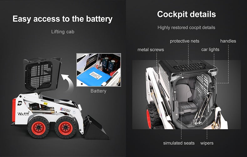 Pre Order DOUBLE E Hobby RC Hydraulic Skid Steer Loader 1:14 Scale E116-003