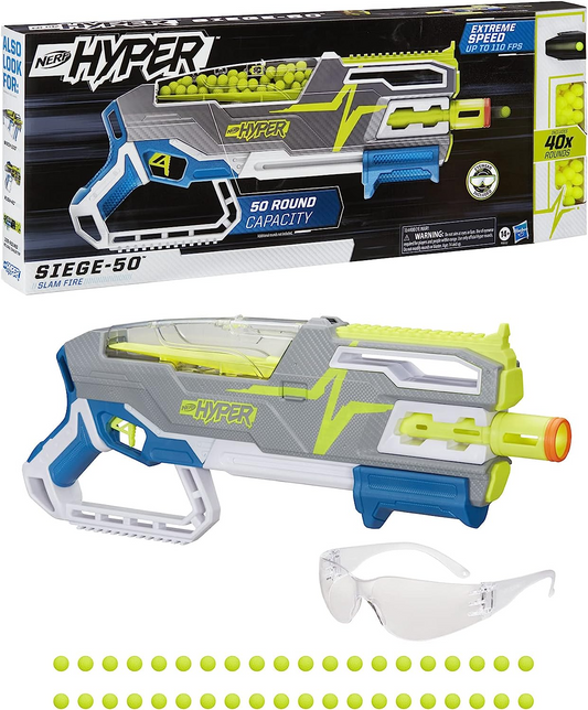 NERF Hyper Siege-50 Pump-Action Blaster