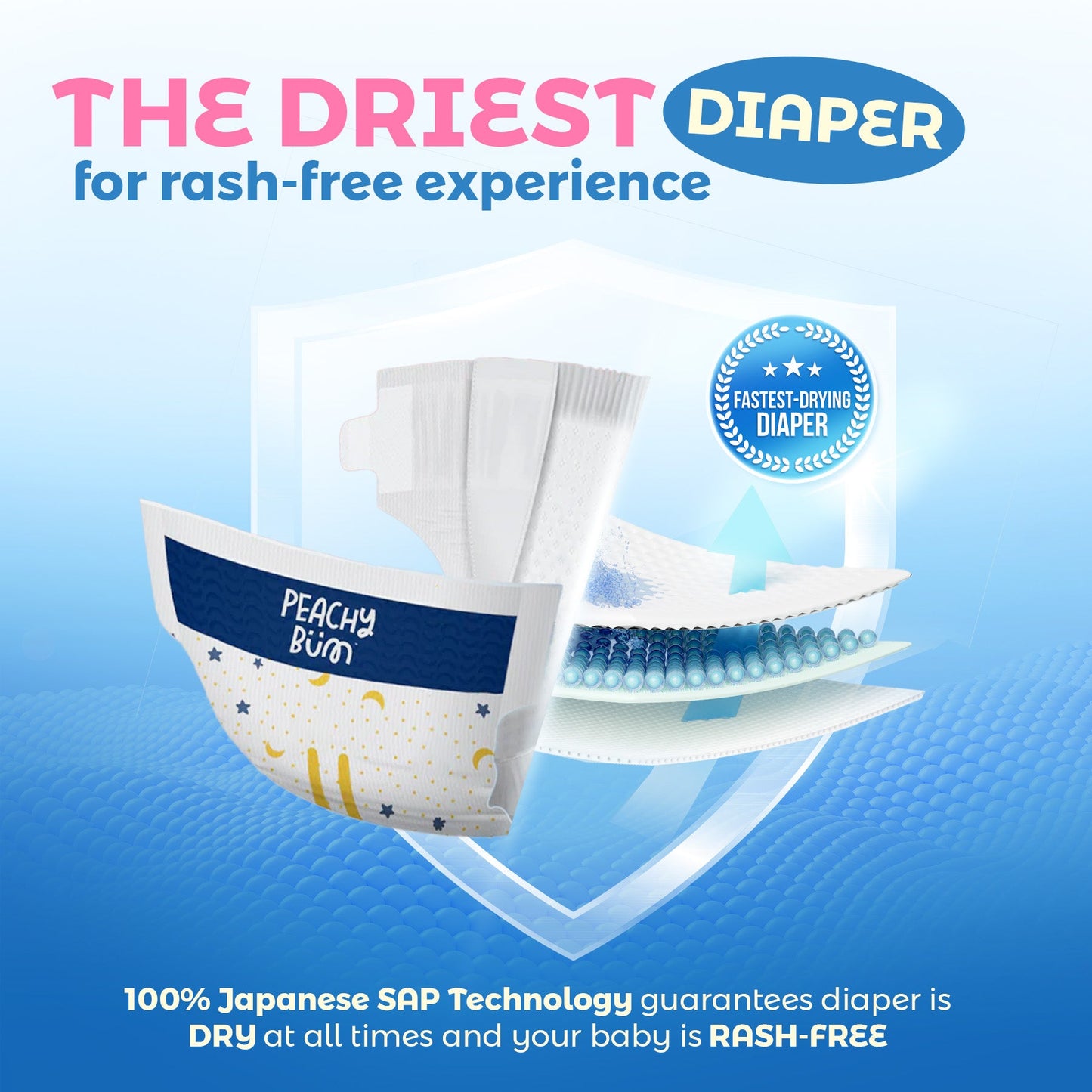 [1 Carton] 3 Pack Cloud Soft Diapers