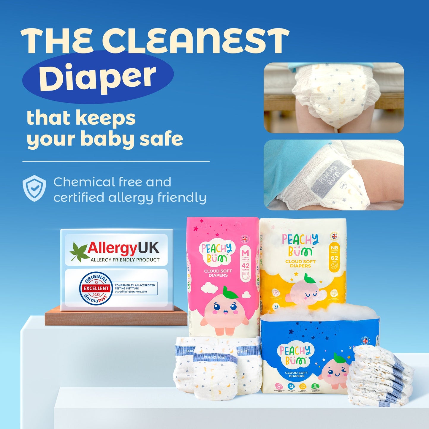 1 Pack Cloud Soft Diaper Pants