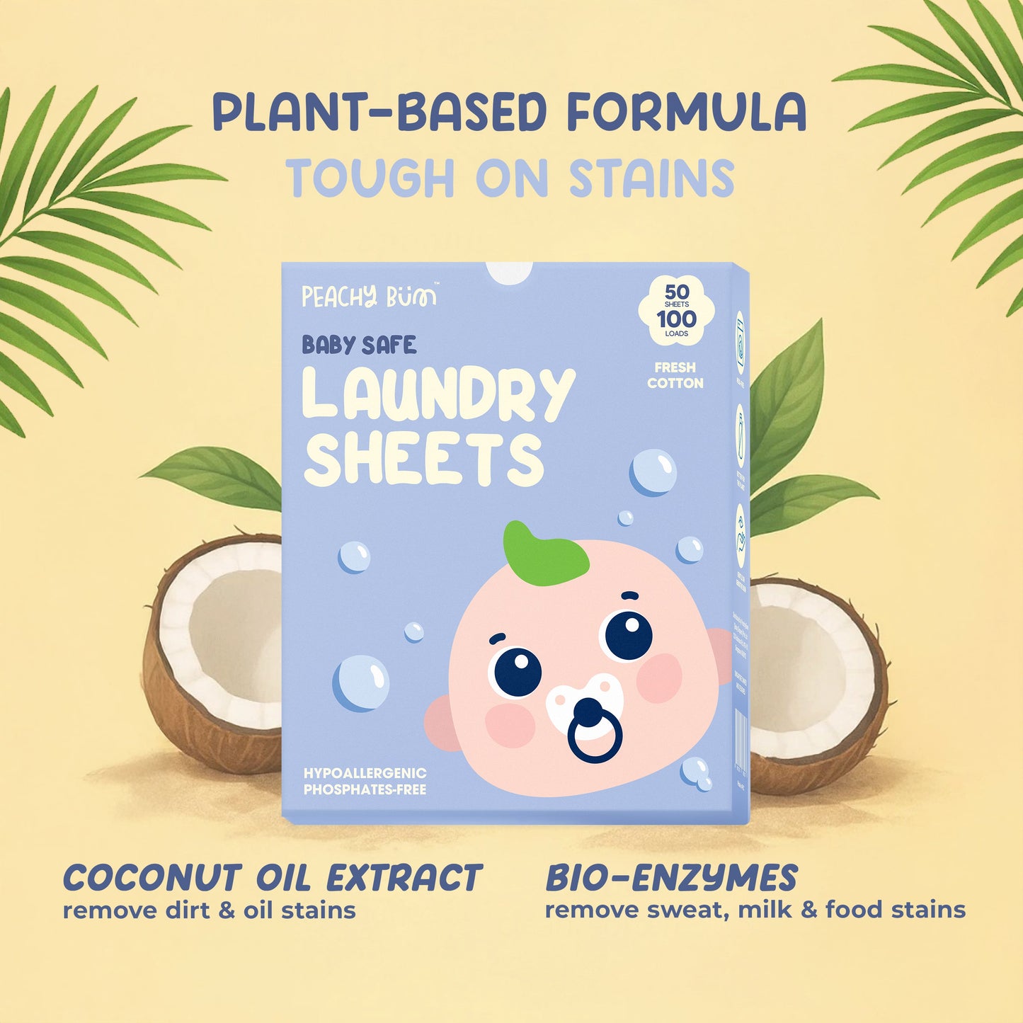 [Travel Size] Baby Safe Laundry Sheets
