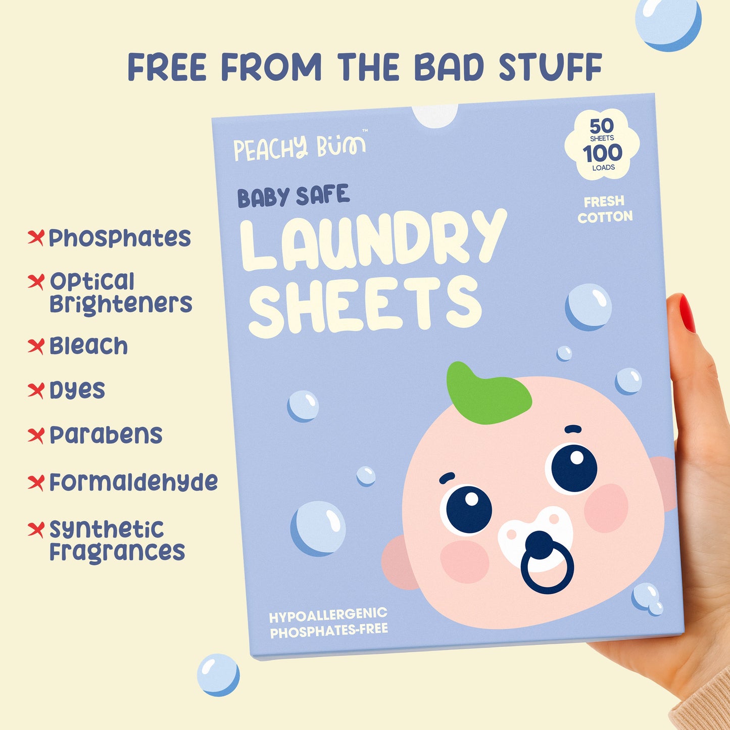 [Travel Size] Baby Safe Laundry Sheets