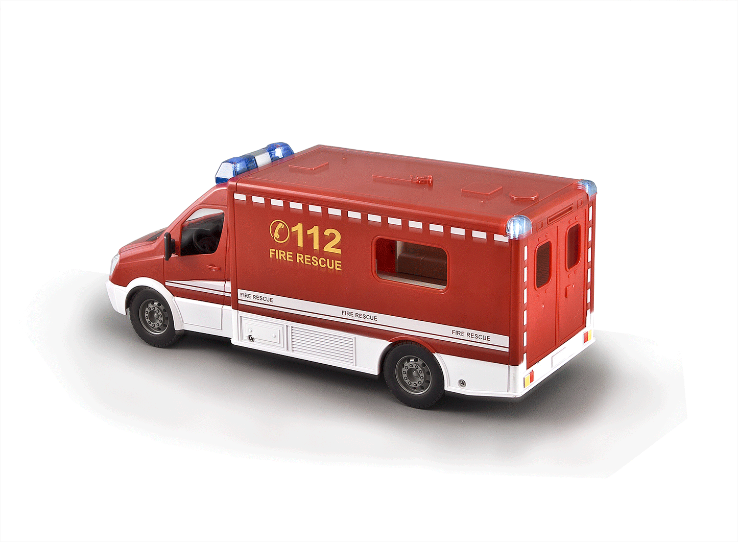 Double E Licensed Mercedes Benz Rc Fire Rescue Car 1/18 Scale E671-003