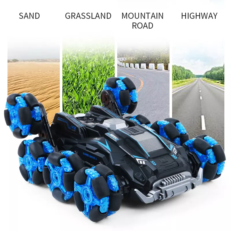 Jjrc 558 Spray 8 Wheels Rc Stunt Car - Blue