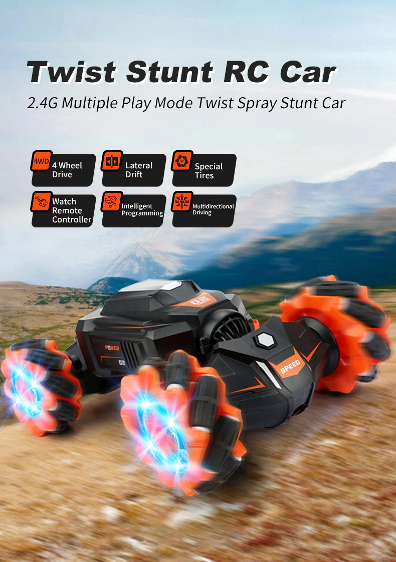 Jjrc Q106 2.4G 4Wd Rc Twist Stunt Car