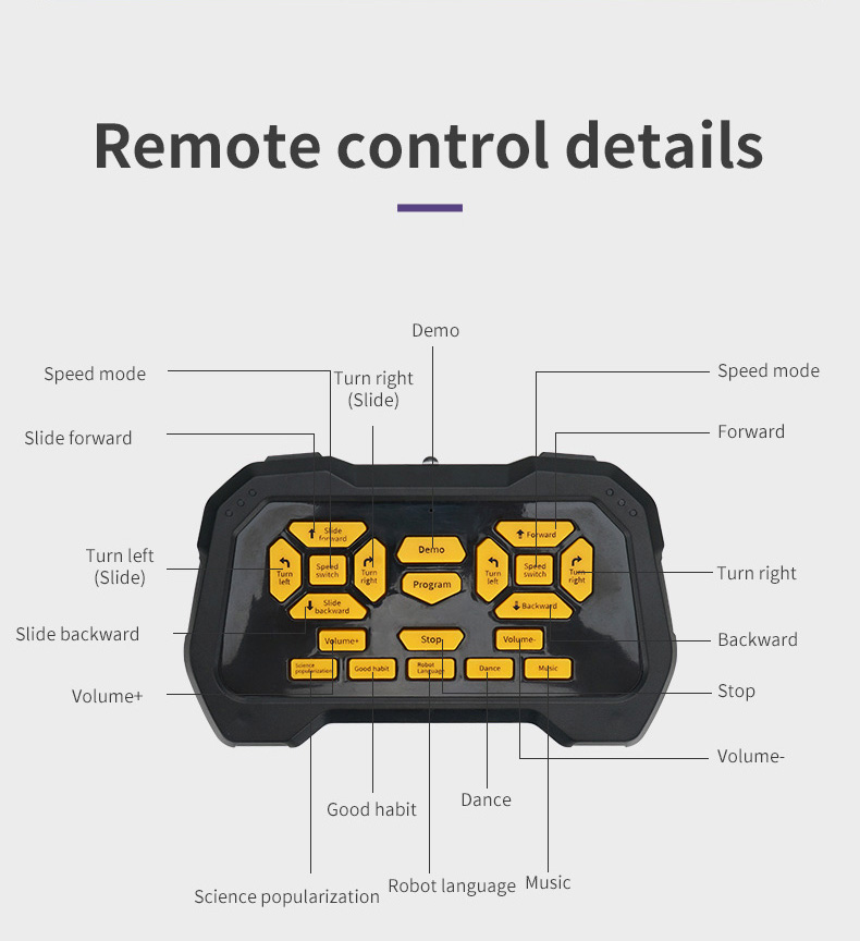 Jjrc R20 Cady Wilo Rc Robocop 2.4G Firing Bullet Programming Robot - Yellow