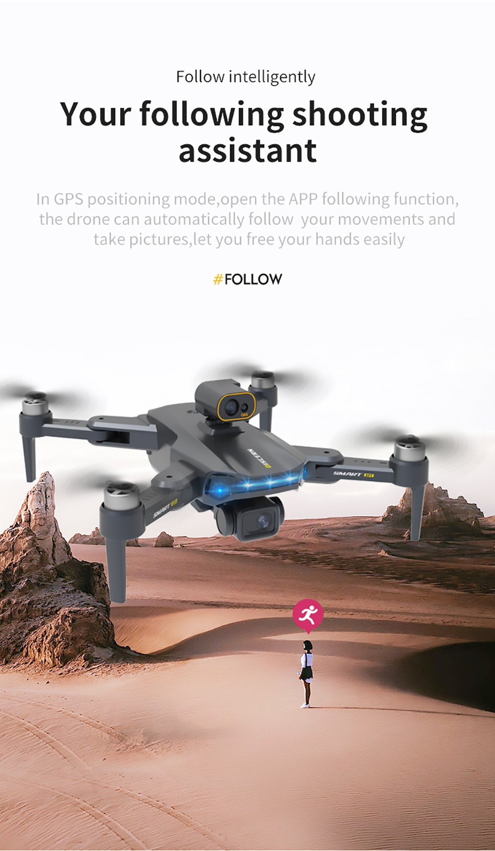 Jjrc X21 Gps 4K Intelligent Obstacle Avoidance Rc Drone