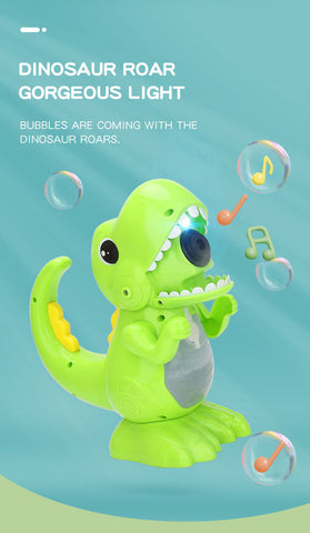 JJRC V06 Dinosaur Bubble Machine Toy Electric Bubble Machine