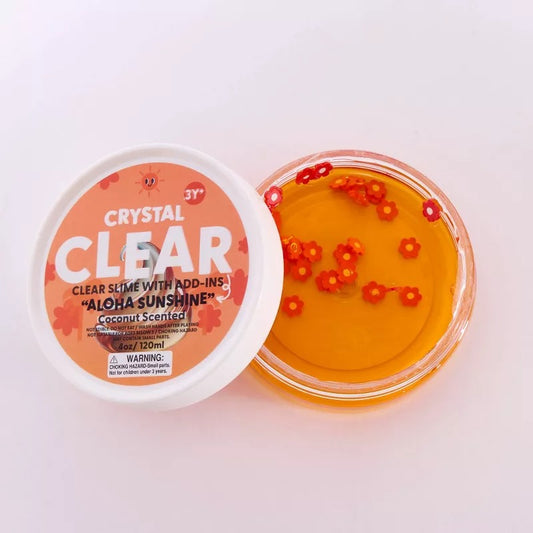 J'Adore Crystal Clear Slime Aloha Sunshine