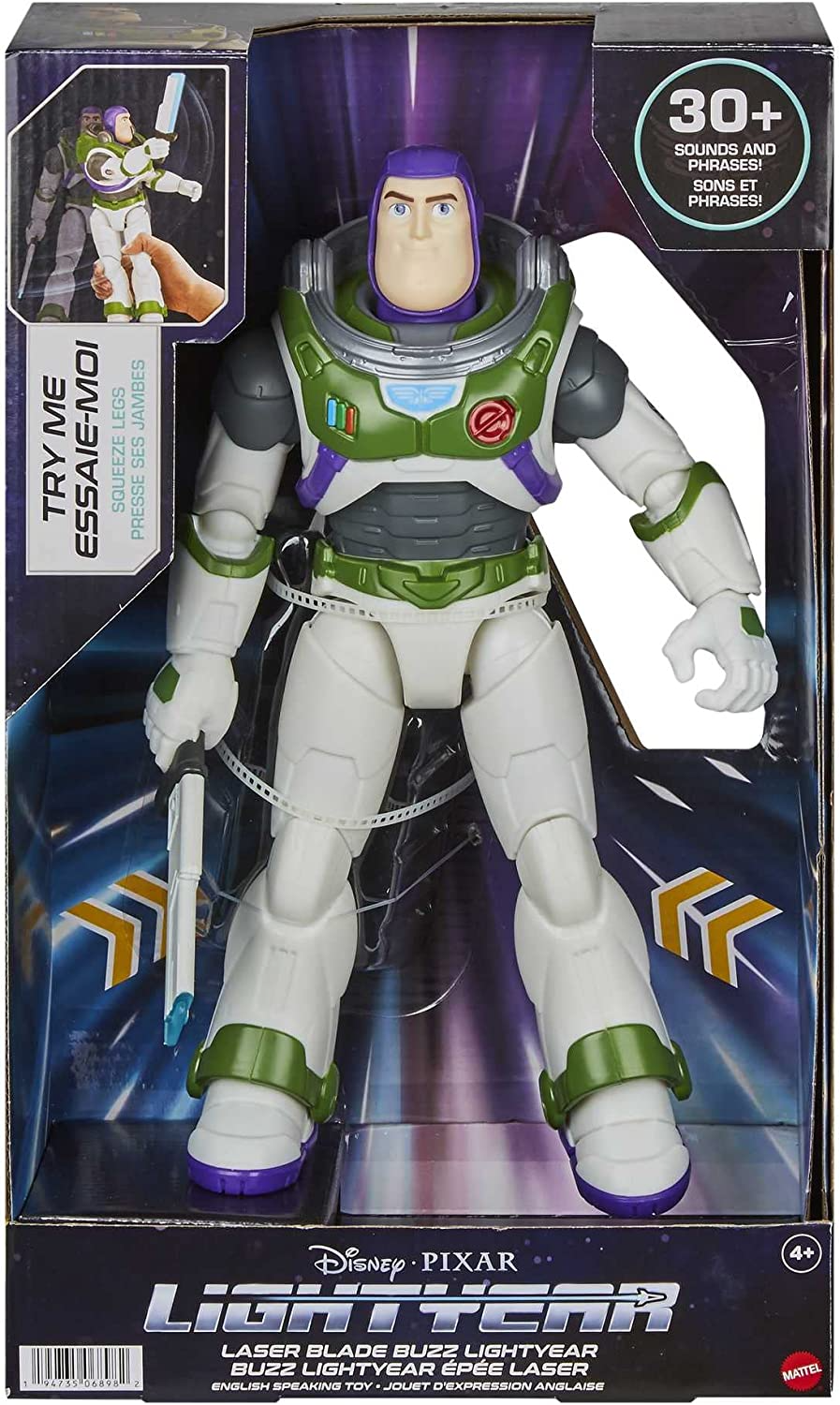 Disney Pixar Lightyear Laser Blade Buzz Action Figure Toy Story