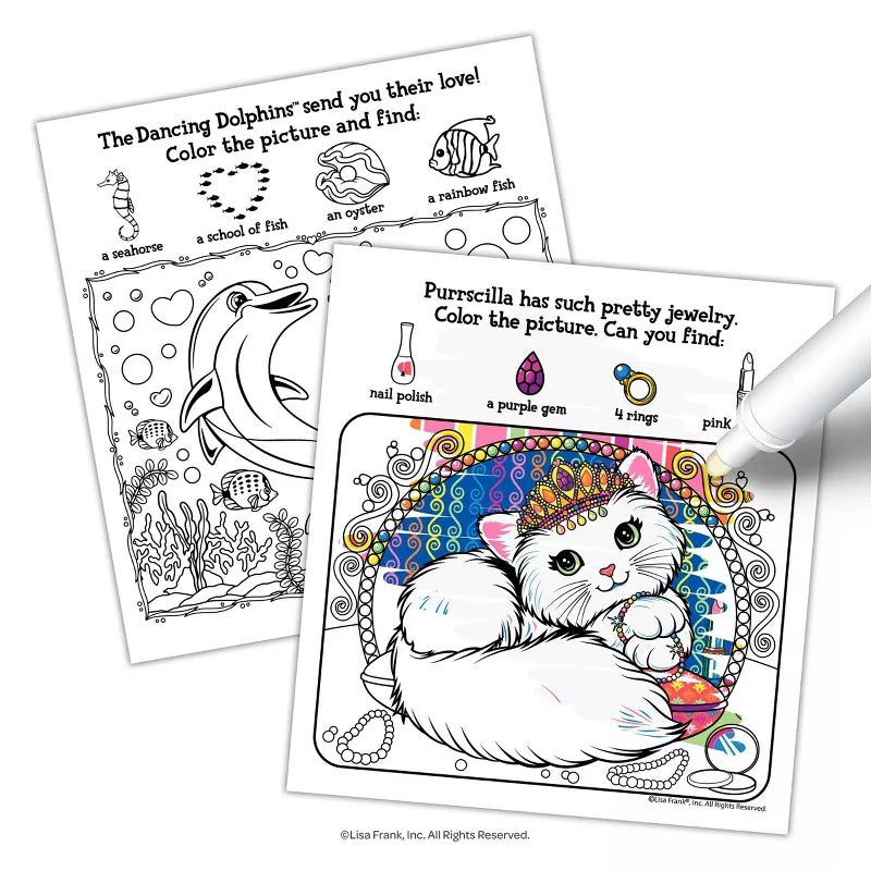 Lisa Frank Imagine Ink Magic Ink Pictures Book