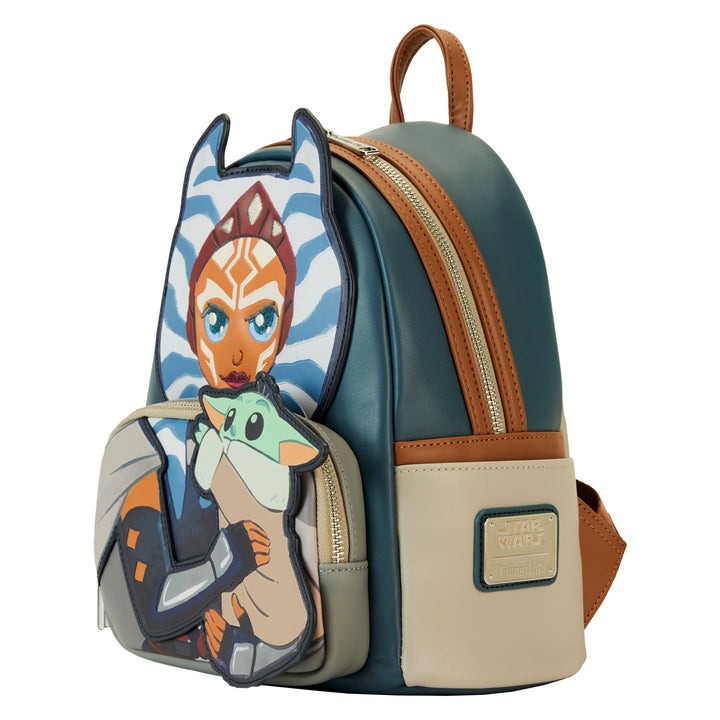 Loungefly Mandalorian Ahsoka Holding Grogu Mini Backpack