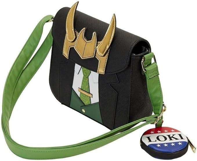 Loungefly Marvel Loki for President Crossbody Bag