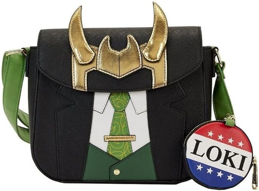 Loungefly Marvel Loki for President Crossbody Bag