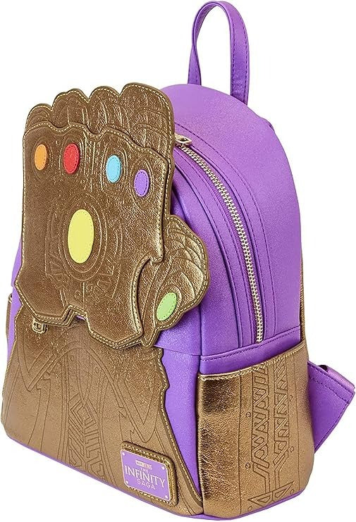 Loungefly Marvel Shine Thanos Gauntlet Mini Backpack