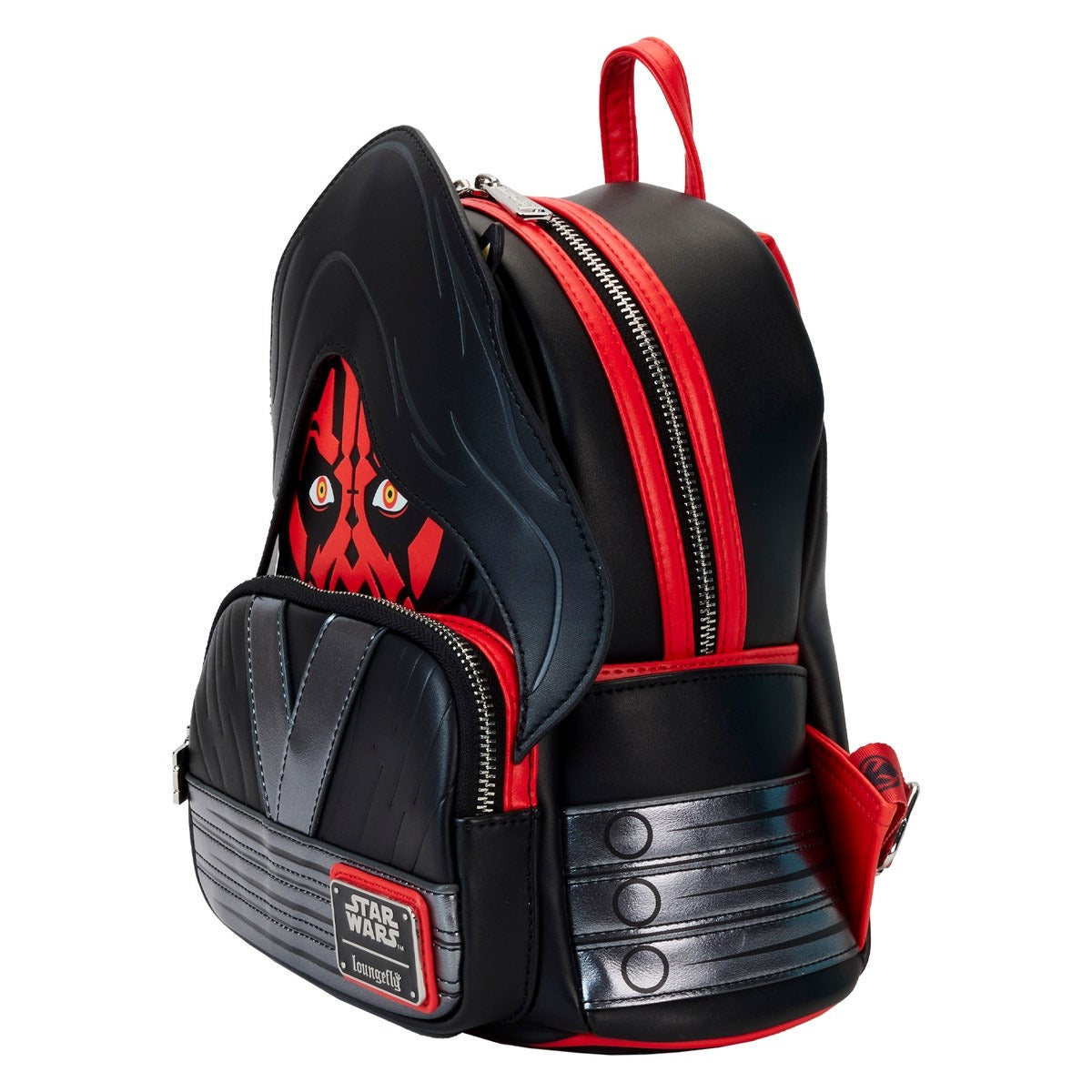 Loungefly Star Wars Phantom Menace 25TH Darth Maul Detachable Hood Cosplay Mini Backpack