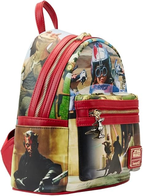 Loungefly Star Wars Scenes Phantom Menace Mini Backpack