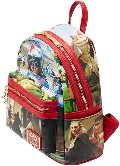 Loungefly Star Wars Scenes Phantom Menace Mini Backpack