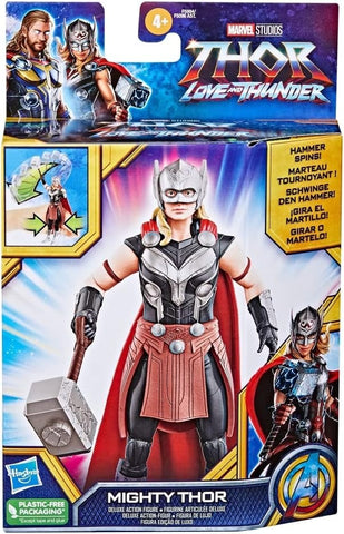 Marvel Studios Thor: Love and Thunder Mighty Thor Figur Aksi Deluxe Skala 6 Inci 