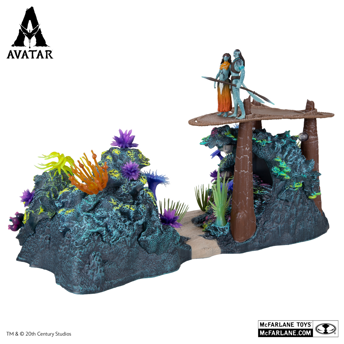 Mcfarlane Avatar Metkayina Reef With Tonowari And Ronal