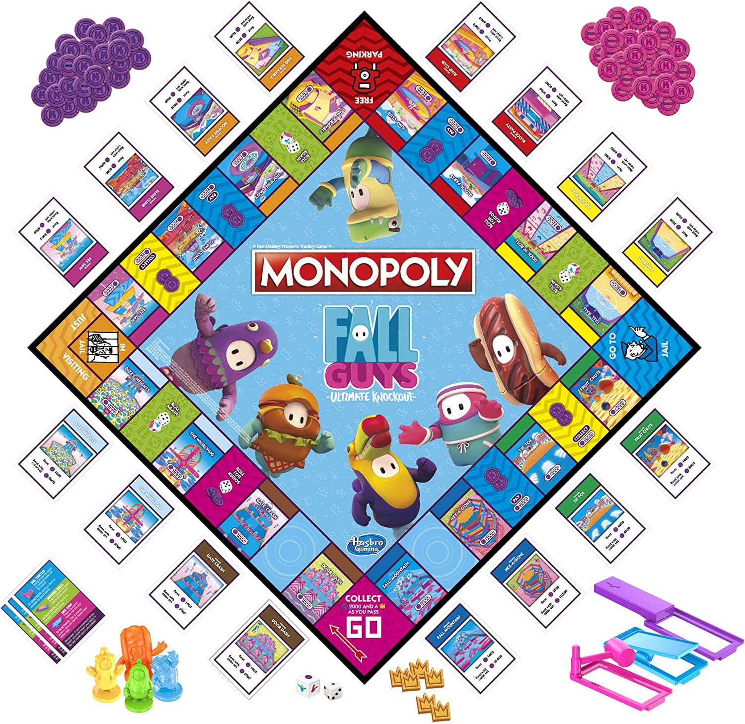 Monopoly Fall Guys Ultimate Knockout Edition Board Hasbro Gaming