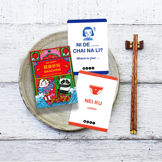 SAY WHAT? Learn Mandarin Playing Cards