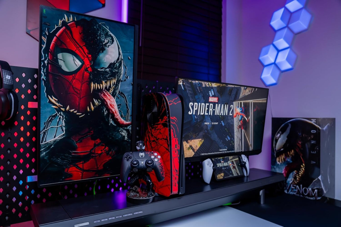 Marvel: Symbiote Spider-Man Cable Guys Holder