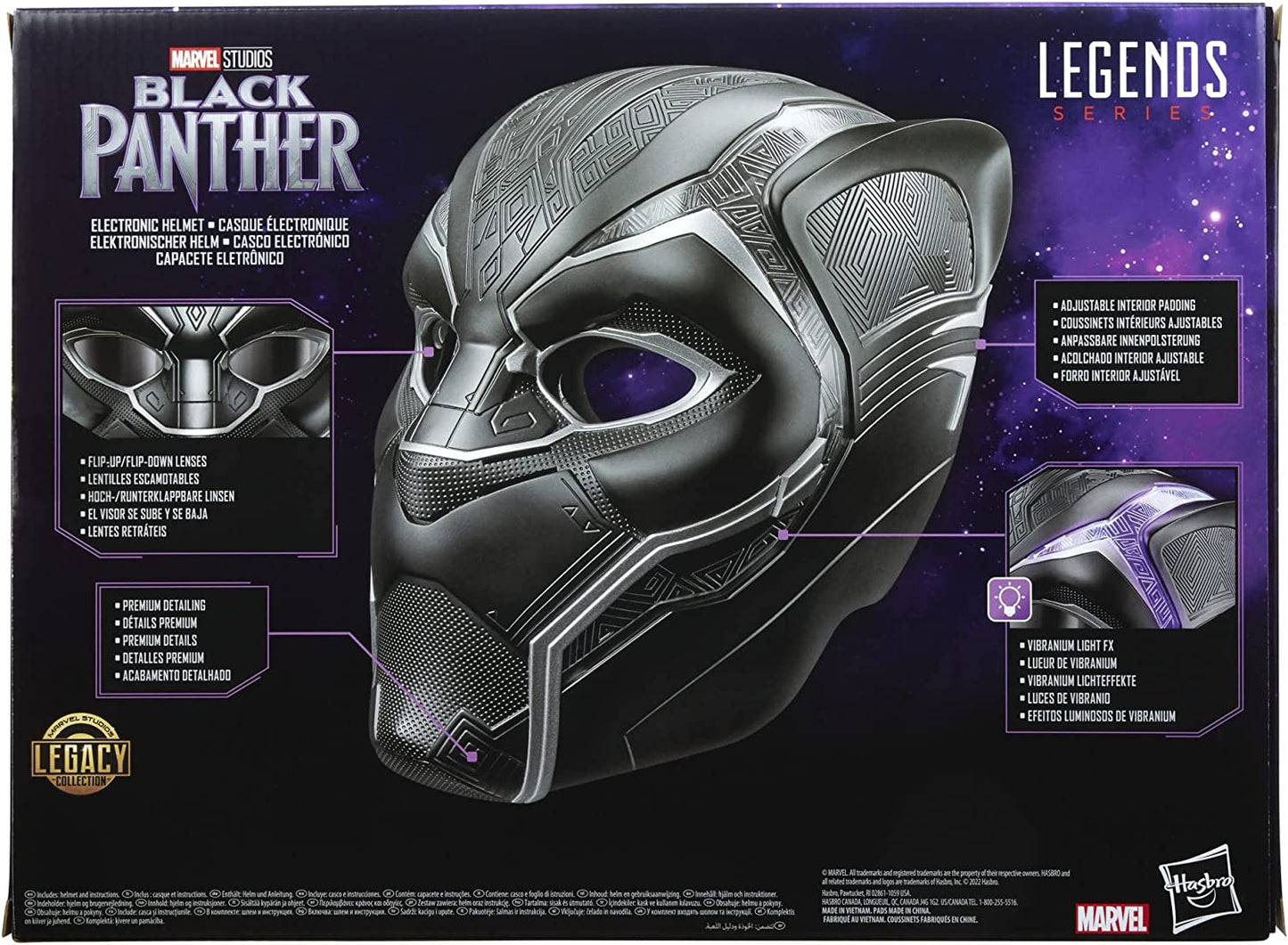 Marvel Legends Series Black Panther Electronic Role Play Helmet