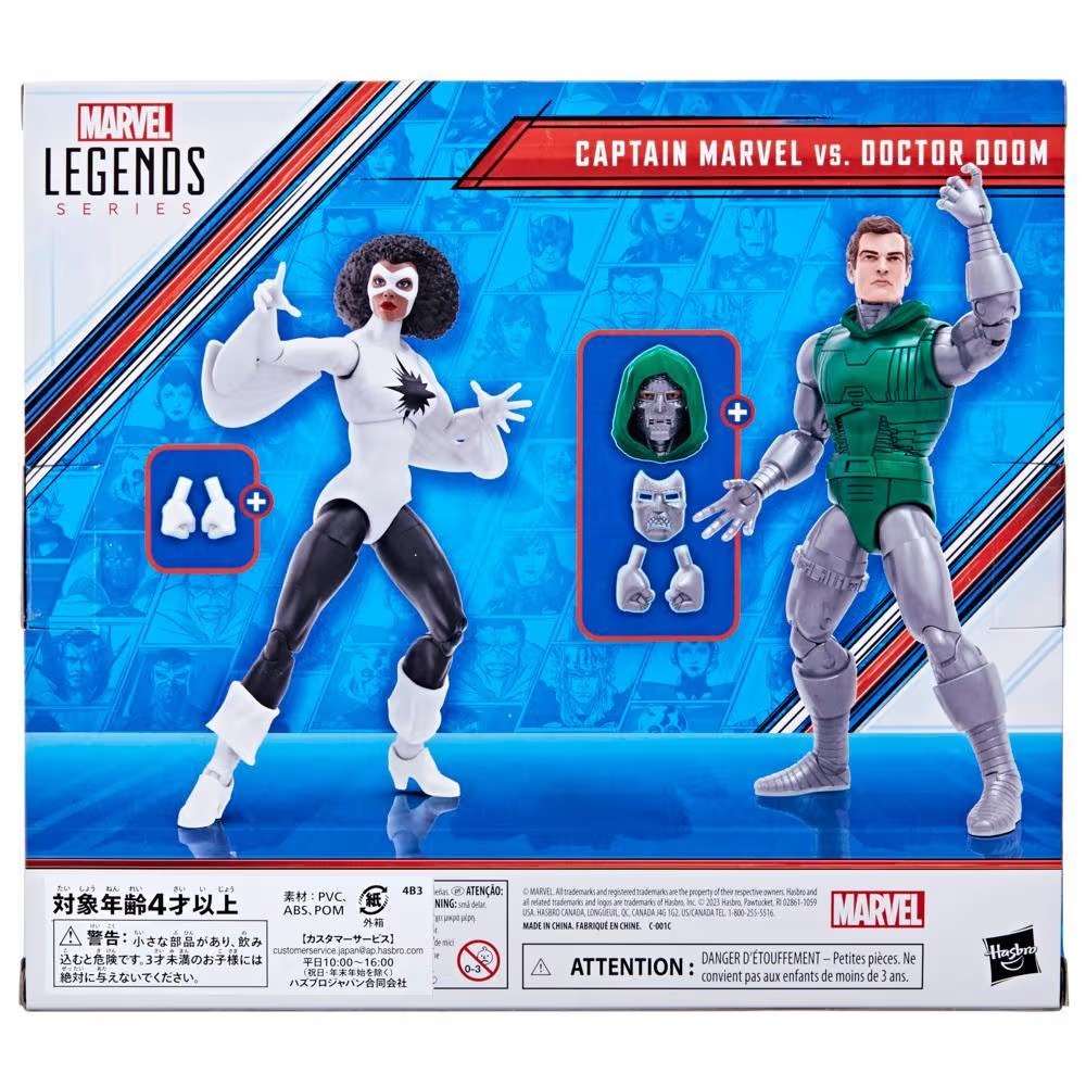Marvel Legends Series Captain Marvel vs. Doctor Doom, 6 Inch