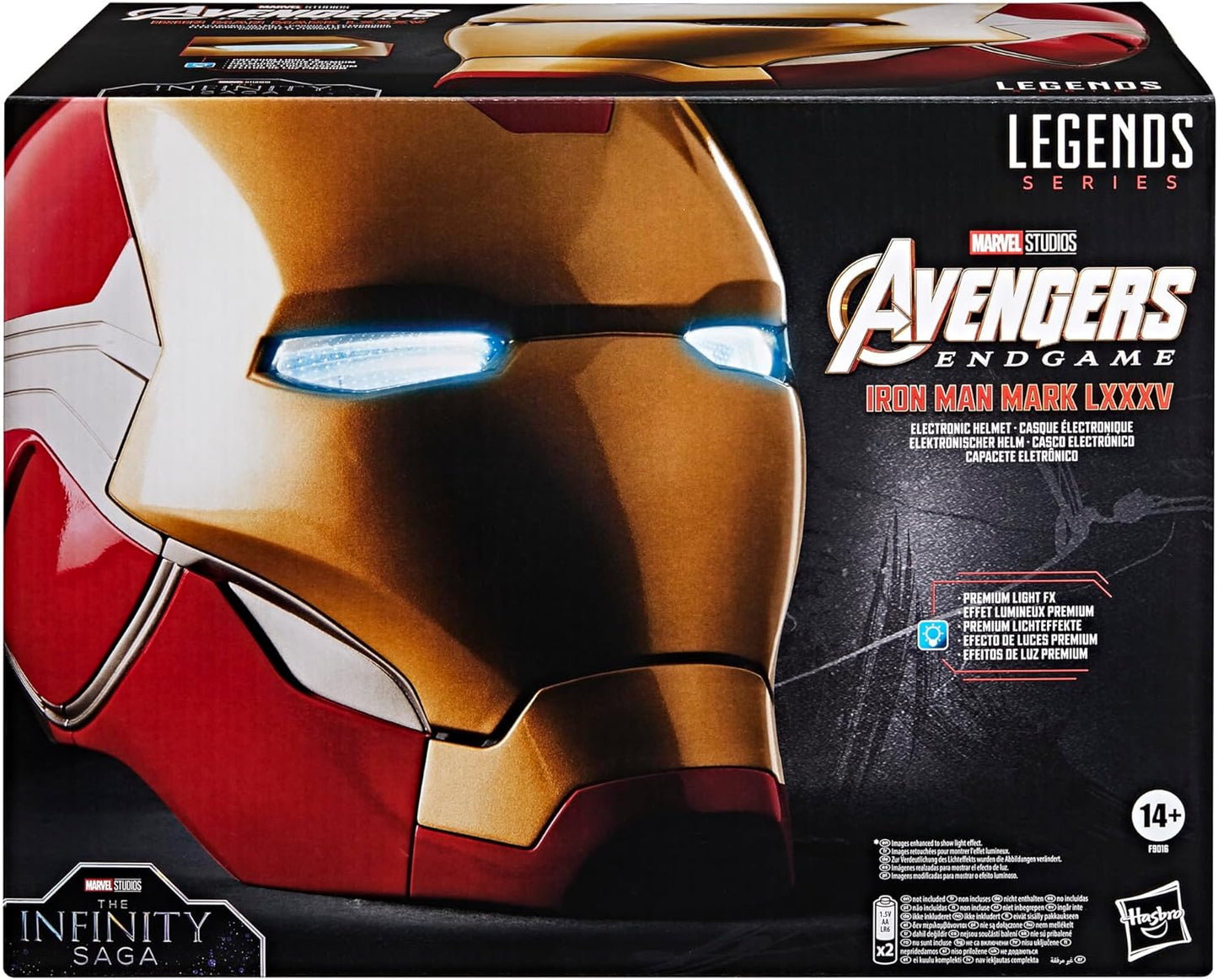 Marvel Legends Series Iron Man Premium Electronic Helmet with Light FX