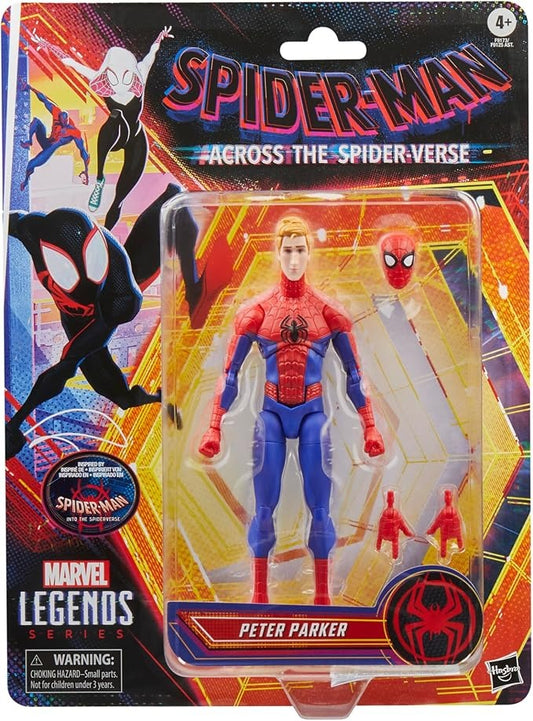 Marvel Legends Series Peter Parker, Spider-Man: Into The Spider-Verse Collectible 6 Inch Action Figure