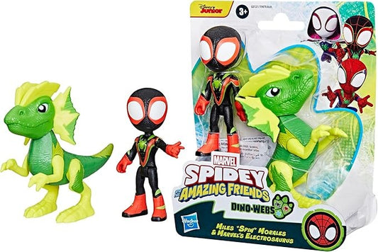 Marvel SAF Hero Dino Webs - Miles Spin Morales & Marvel's Electrosaurus