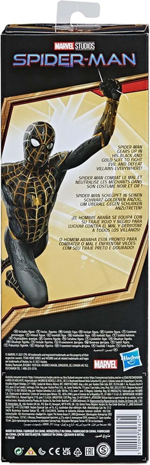 Marvel Spider-Man 3 Movie Titan Hero Series Black & Gold Suit Spider-Man Action Figure