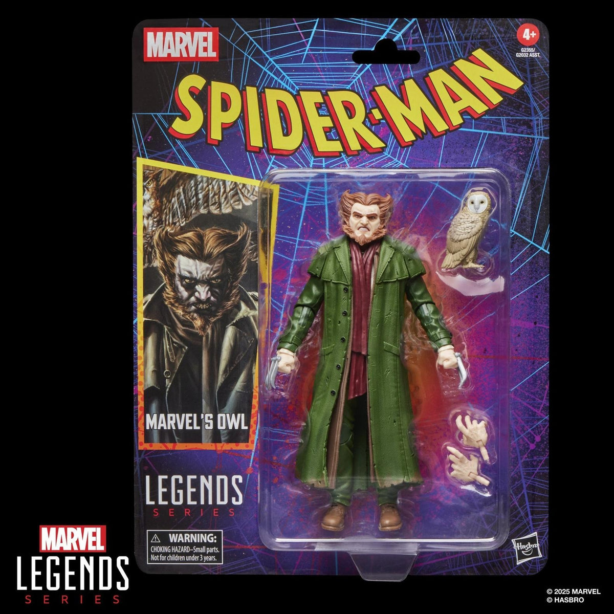 Hasbro Marvel Legends Spider Man Retro Marvel's Owl (U.P. $41.90)