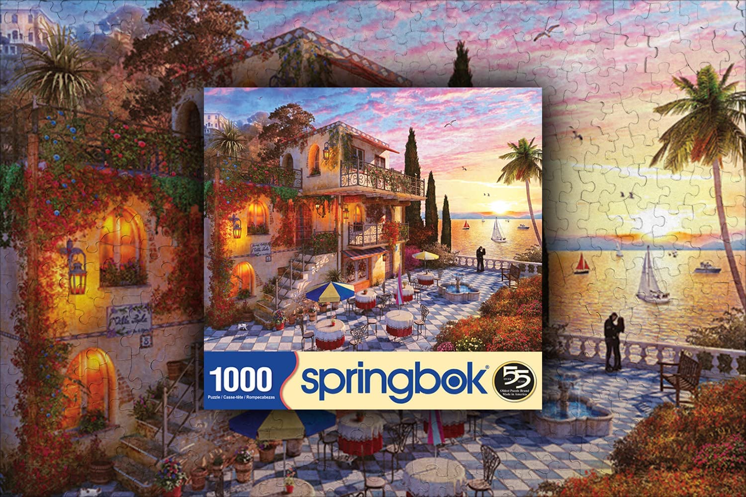 Springbok Mediterranean Romance 1000 Piece Jigsaw Puzzle