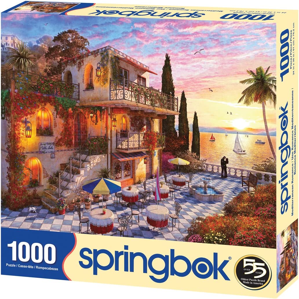 Springbok Mediterranean Romance 1000 Piece Jigsaw Puzzle