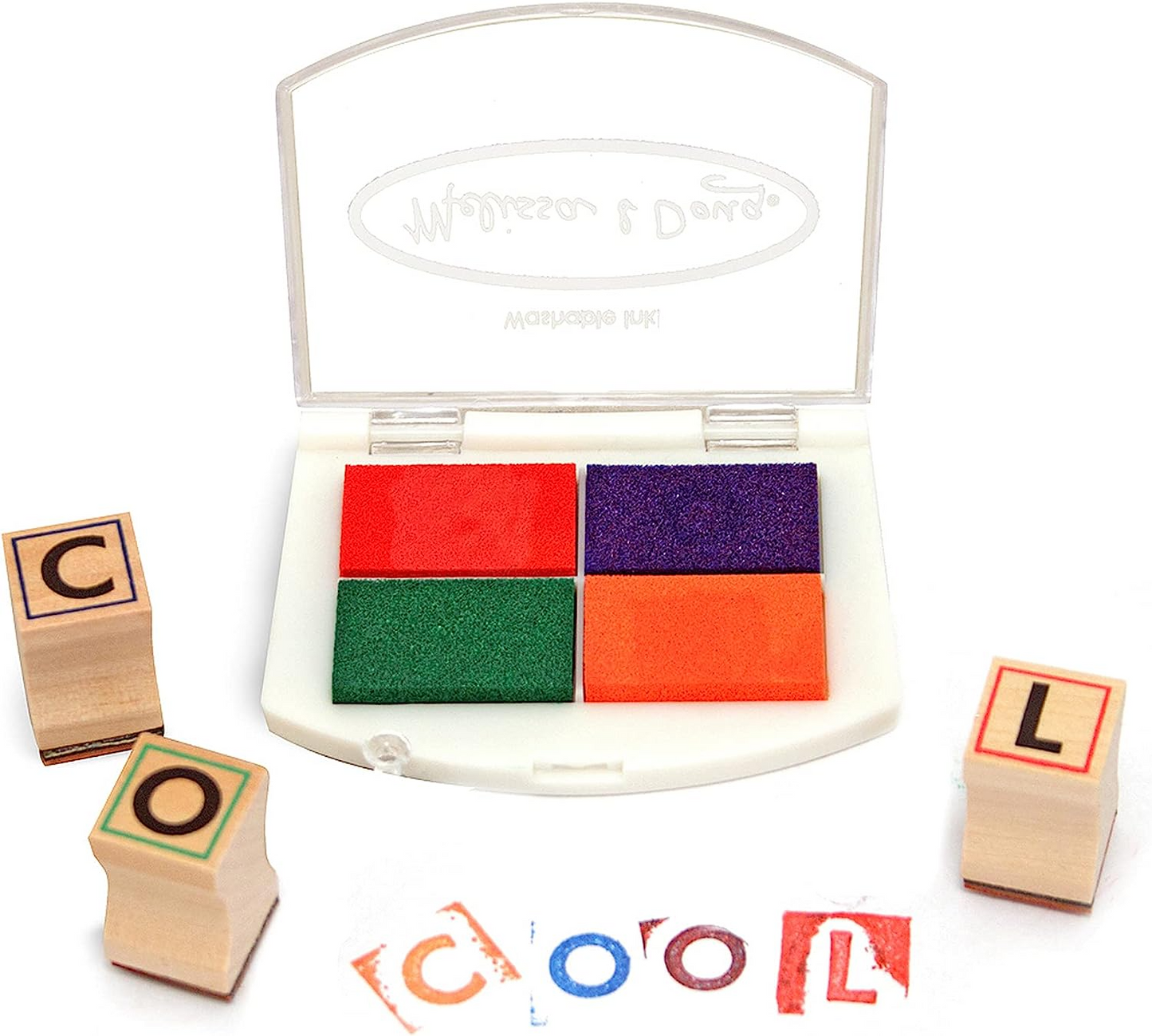 Melissa & Doug Wooden Alphabet Stamp Set