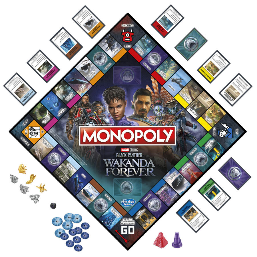 Monopoly Marvel Studios Black Panther Wakanda Forever Hasbro Gaming