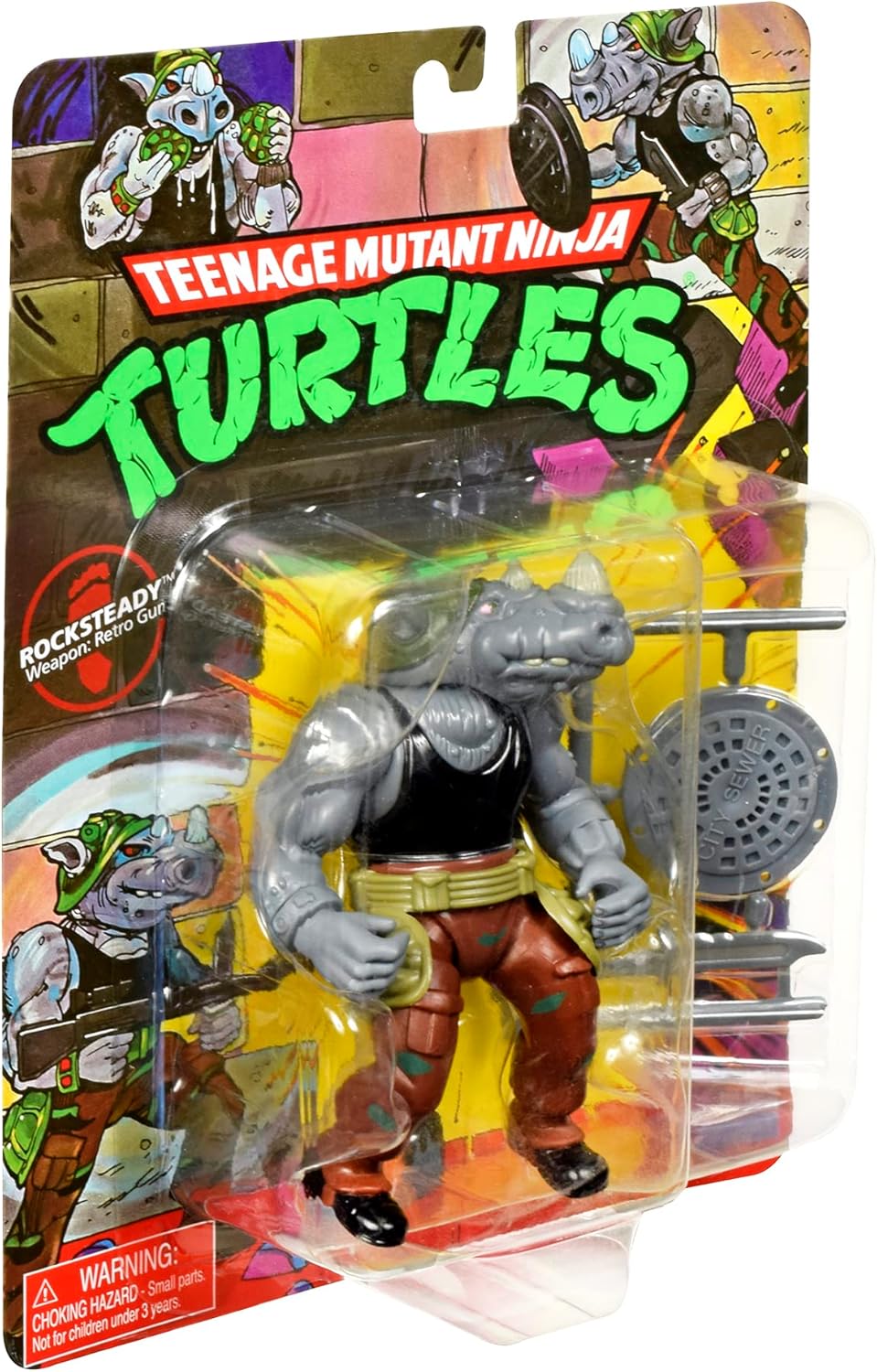 Teenage Mutant Ninja Turtles Classic 4" Mutant Figure Rocksteady