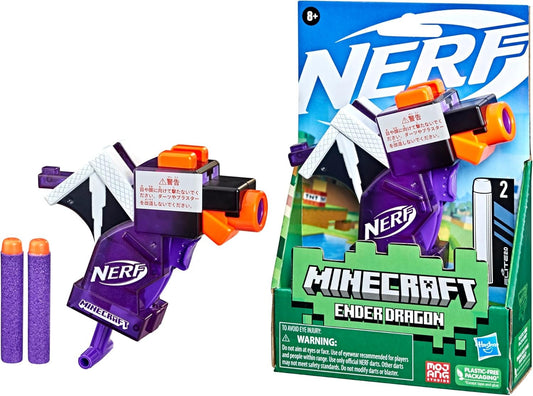 NERF MicroShots Minecraft Ender Dragon Mini Blaster