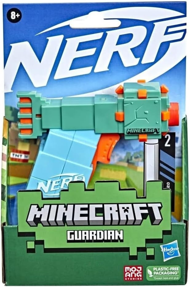 NERF MicroShots Minecraft Guardian Mini Blaster
