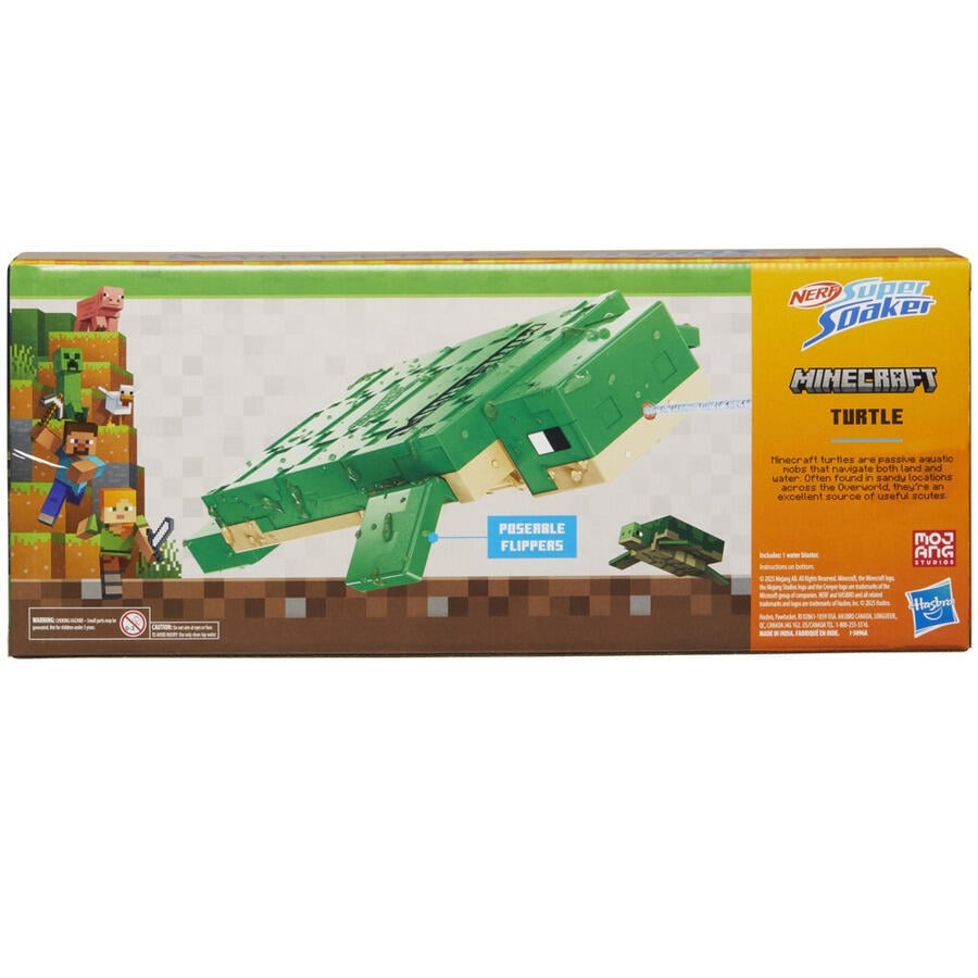 NERF Super Soaker Minecraft Turtle Water Blaster