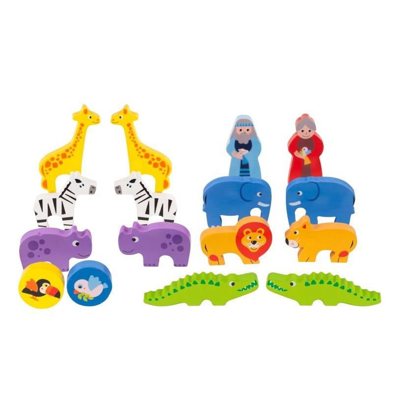 PHOOHI Wooden Noah's Ark