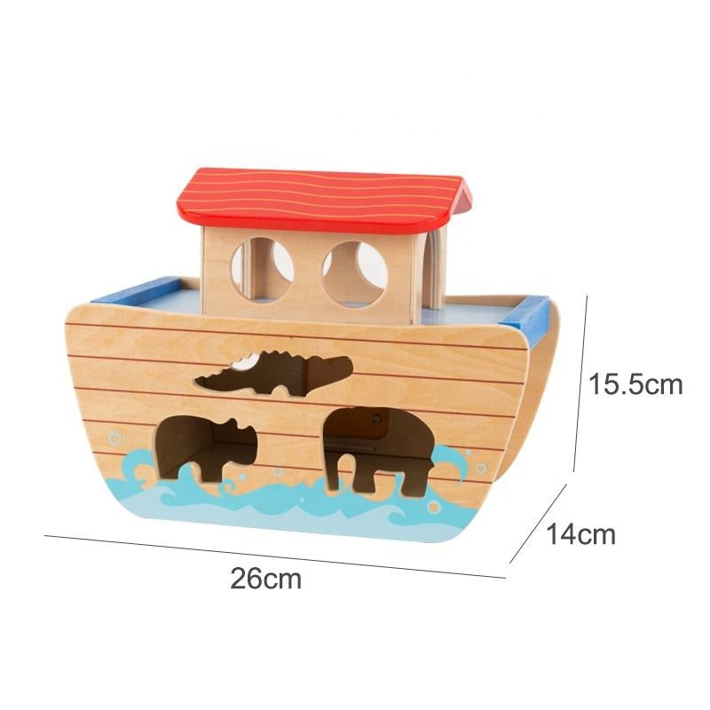 PHOOHI Wooden Noah's Ark