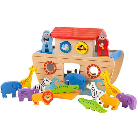 PHOOHI Wooden Noah's Ark