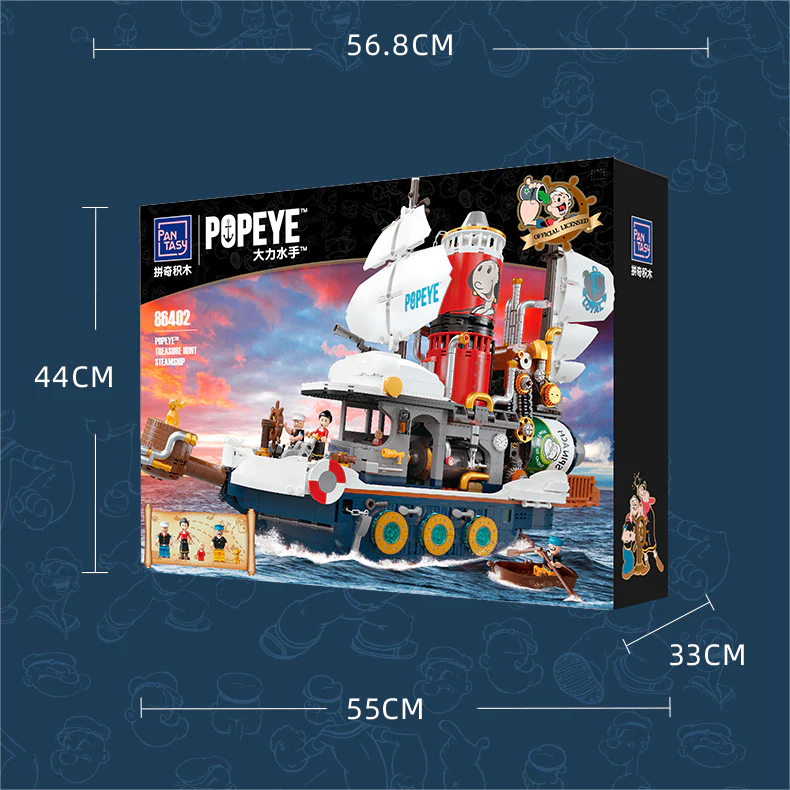 Pantasy Popeye Treasure Hunt Steamship Popeye