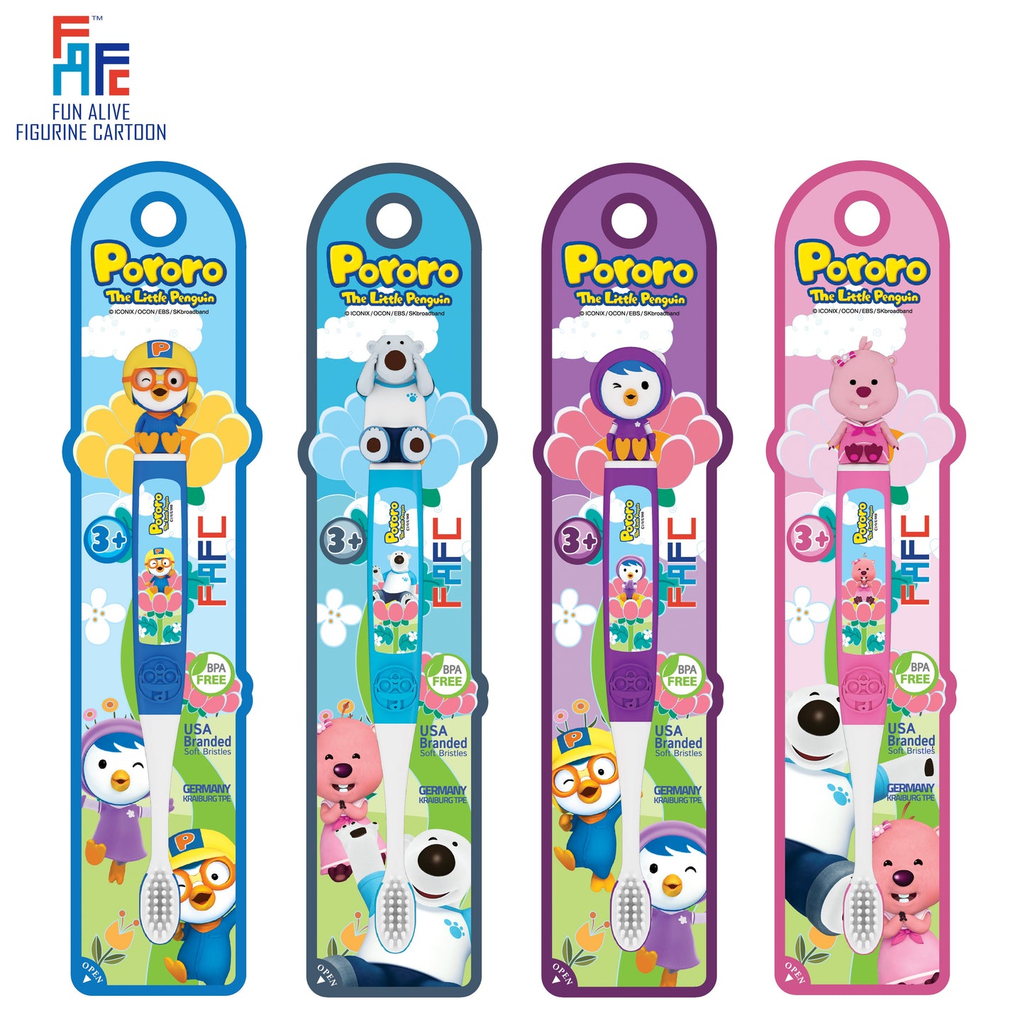 Fafc Figurine Kids Toothbrush - Pororo